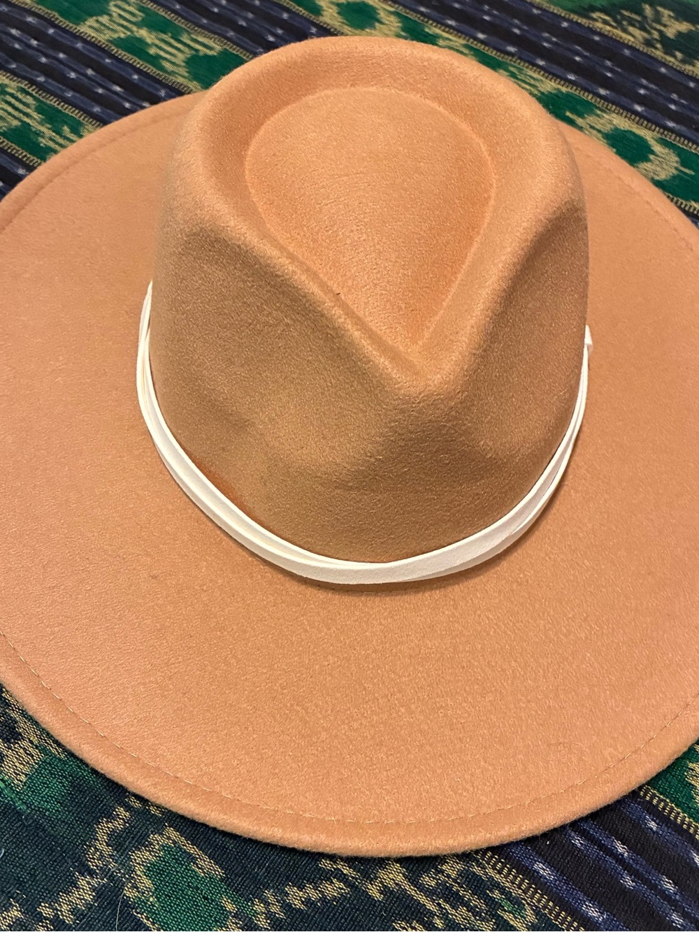 San Diego Hat Camel Felt Fedora with Ivory Band
